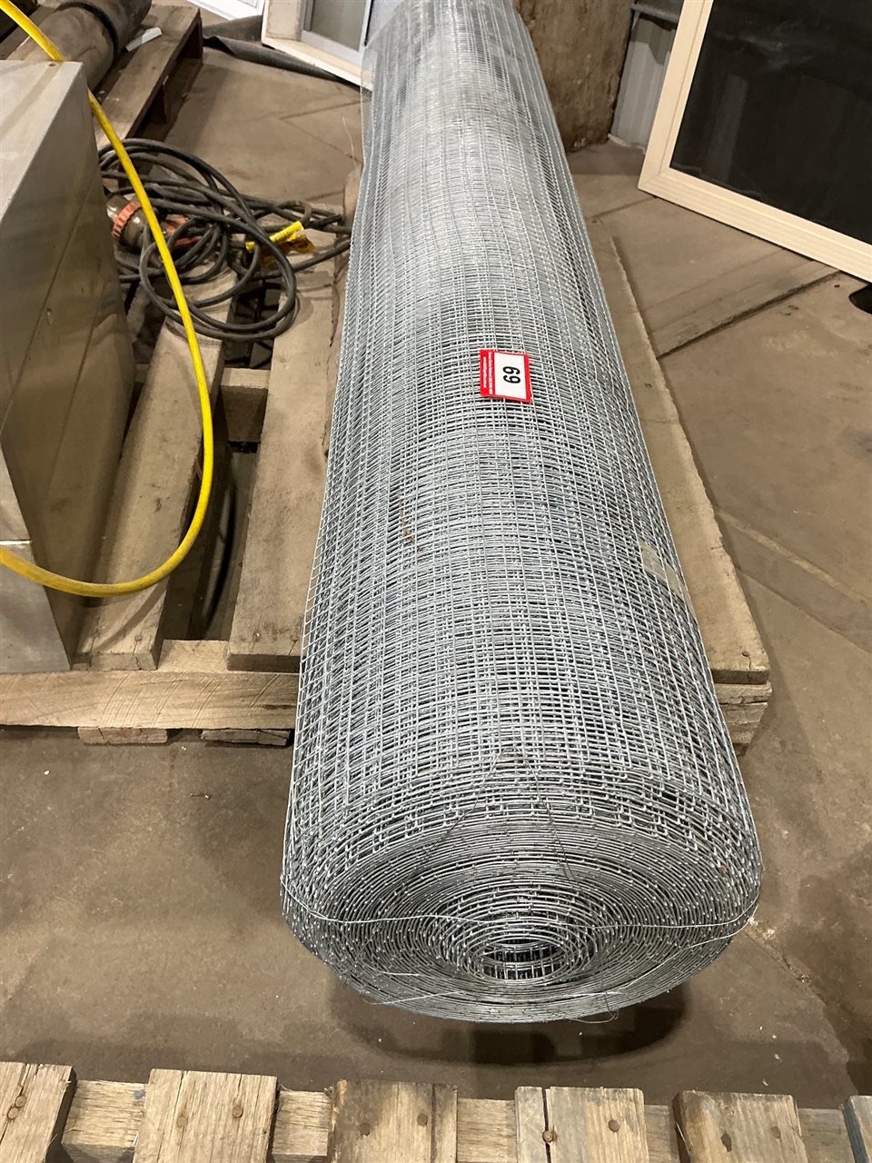Roll of Galvanised Steel Mesh 1600mm W x 50M Long, Appears New (Located At Wingfield)