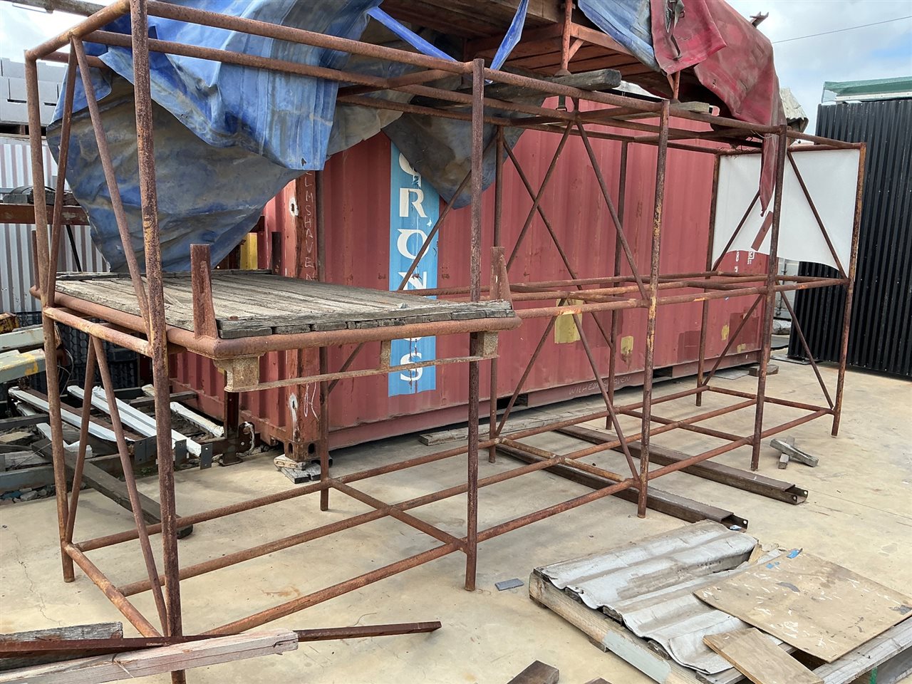Steel Rack Suit Standard Size Pallets 5200mm W x 1200mm D x 2250mm H (Located At Wingfield)