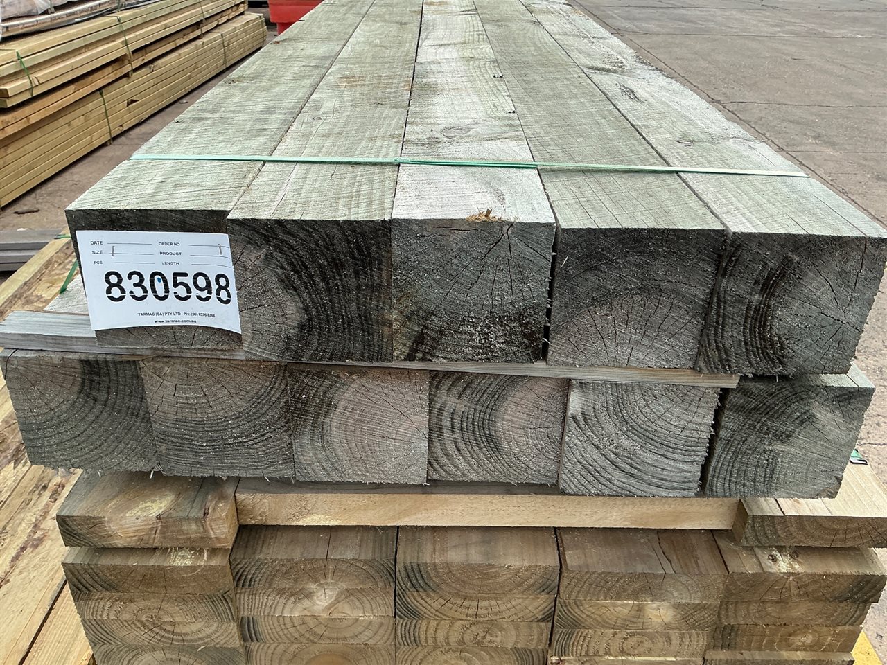 150 x 150, CCA Treated Pine, Sawn, 11 pcs @ 2.4 M, 26.4 Lin Metres Total Pk 830598A