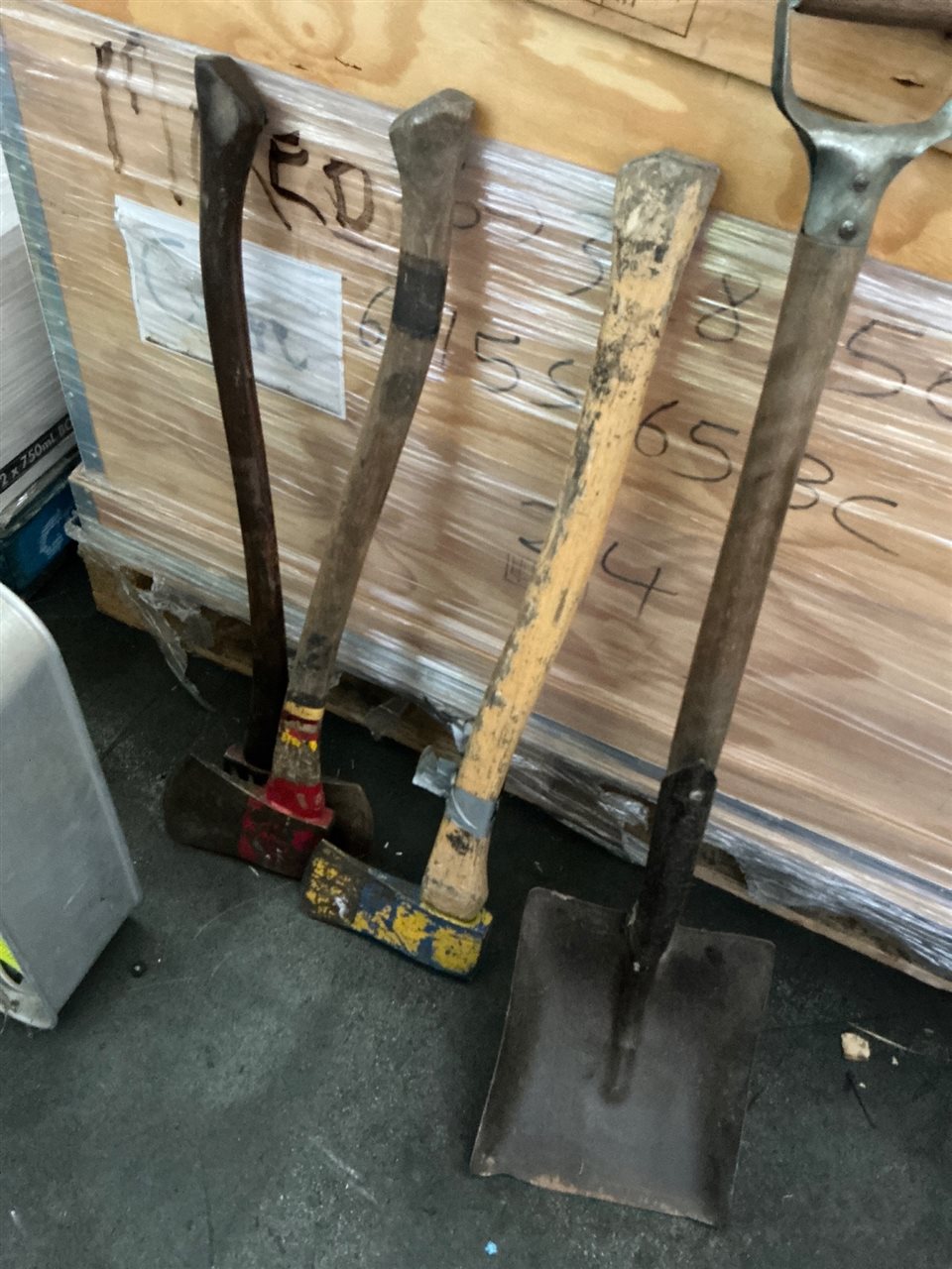 Quantity of 3 Axes and Shovel