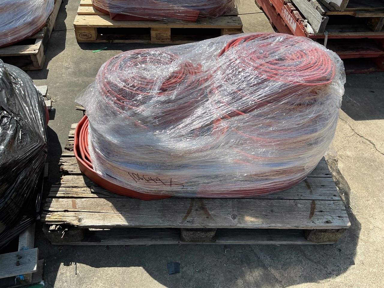 Pallet of Lay Flat Fire Hose, - No Fittings