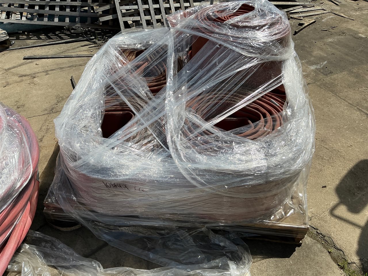 Pallet of Lay Flat Fire Hose, - No Fittings