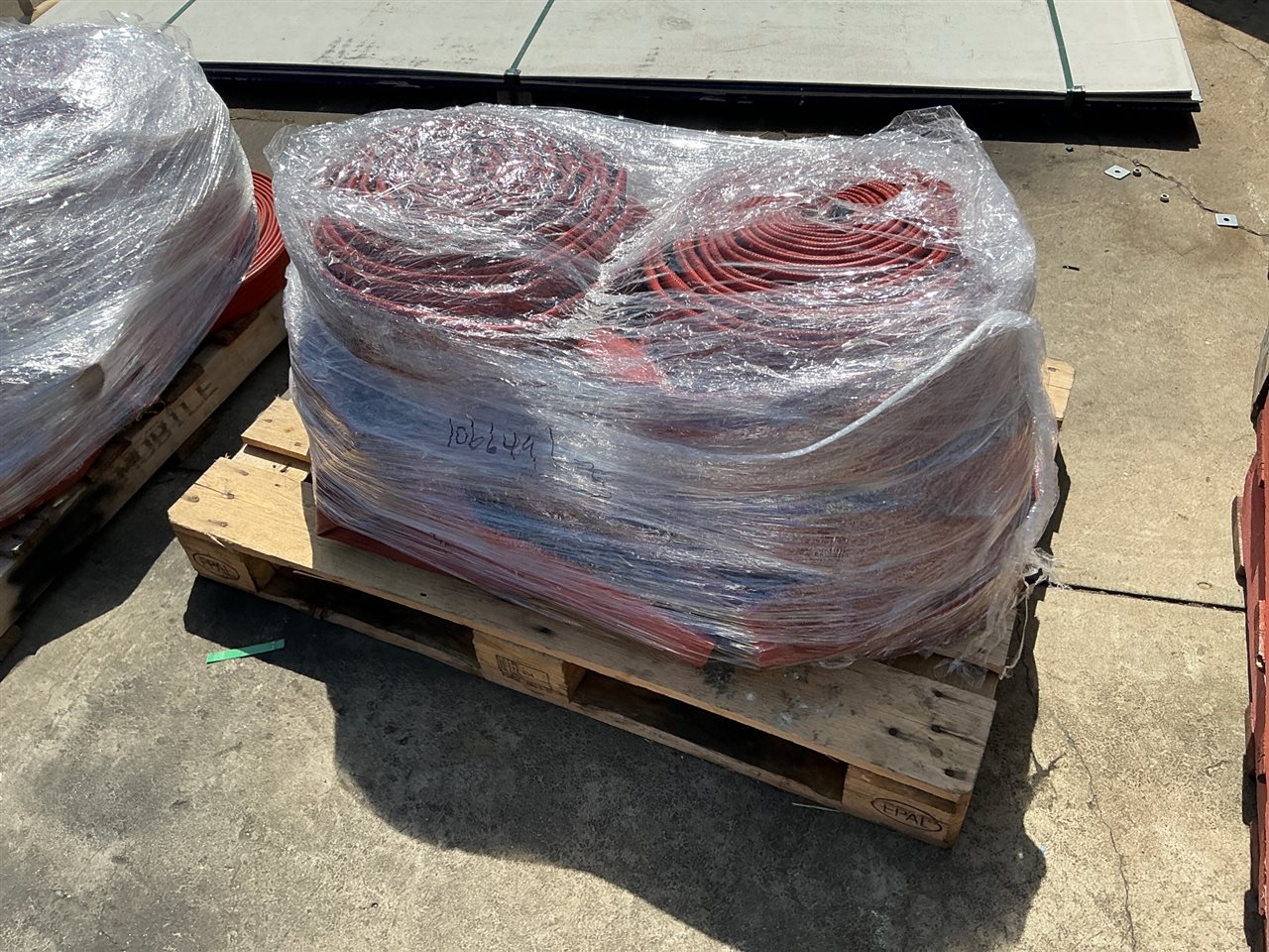 Pallet of Lay Flat Fire Hose, - No Fittings