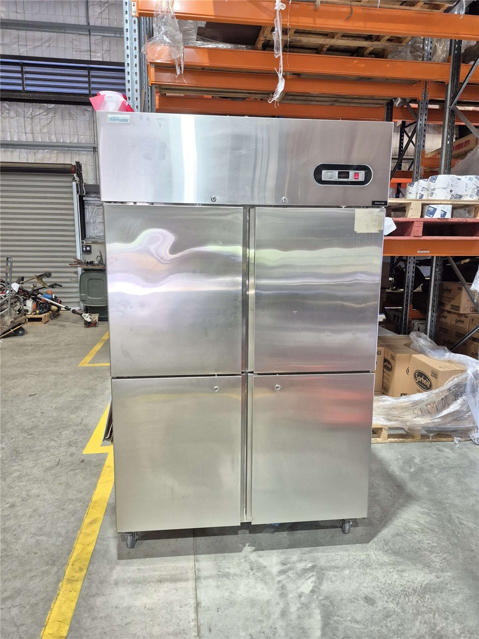 Tropical Thermaster SUC1000 4-Door Upright Stainless Chiller, 950L, Salvage