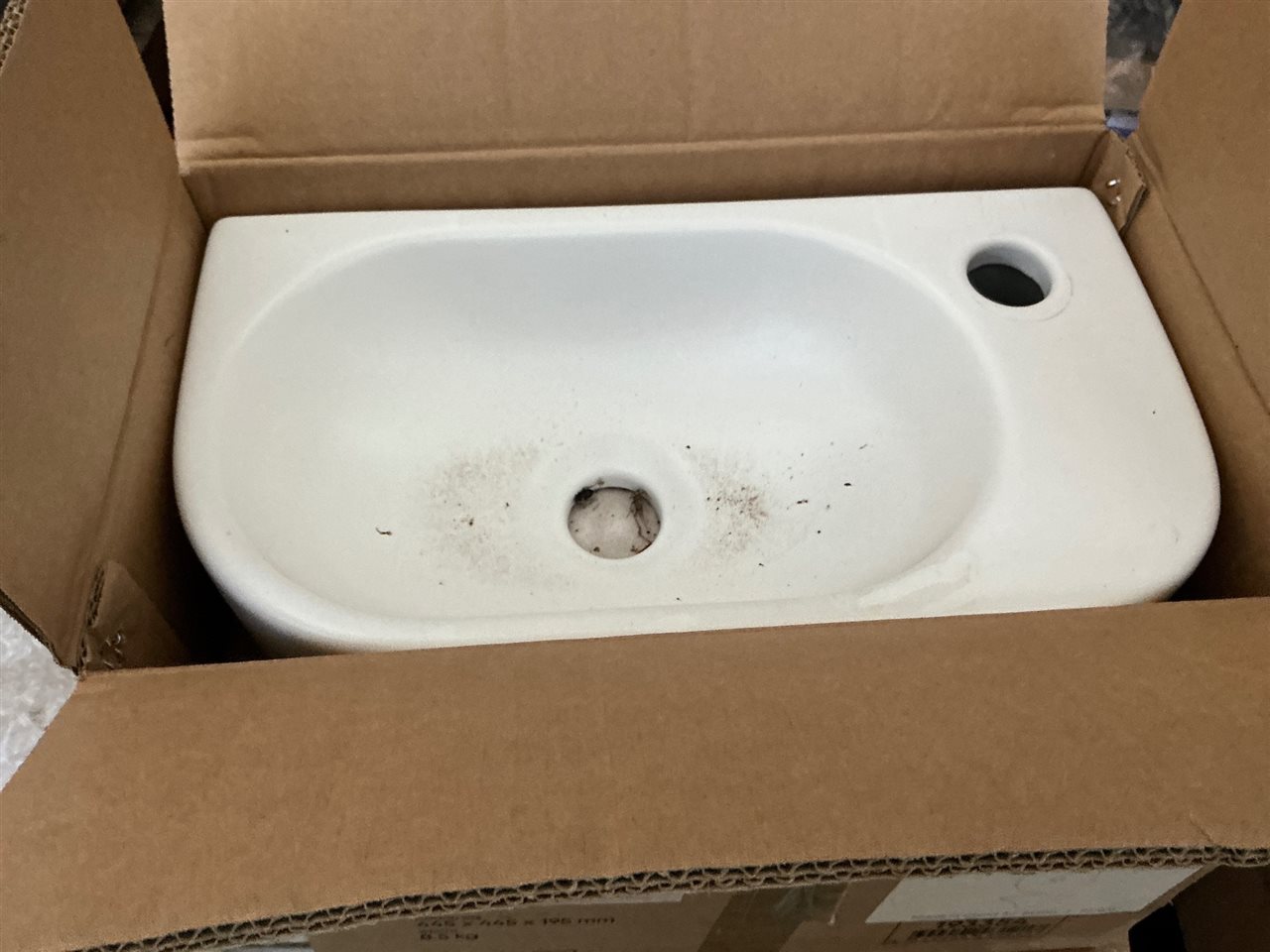Seima ARKO 485 Basin Wall Mini D, 1TR NOF, White - RRP $290 Thumbnail