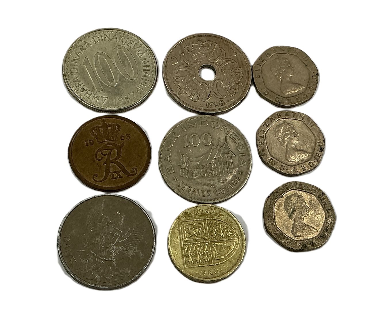 World Coins - Quantity of 9
