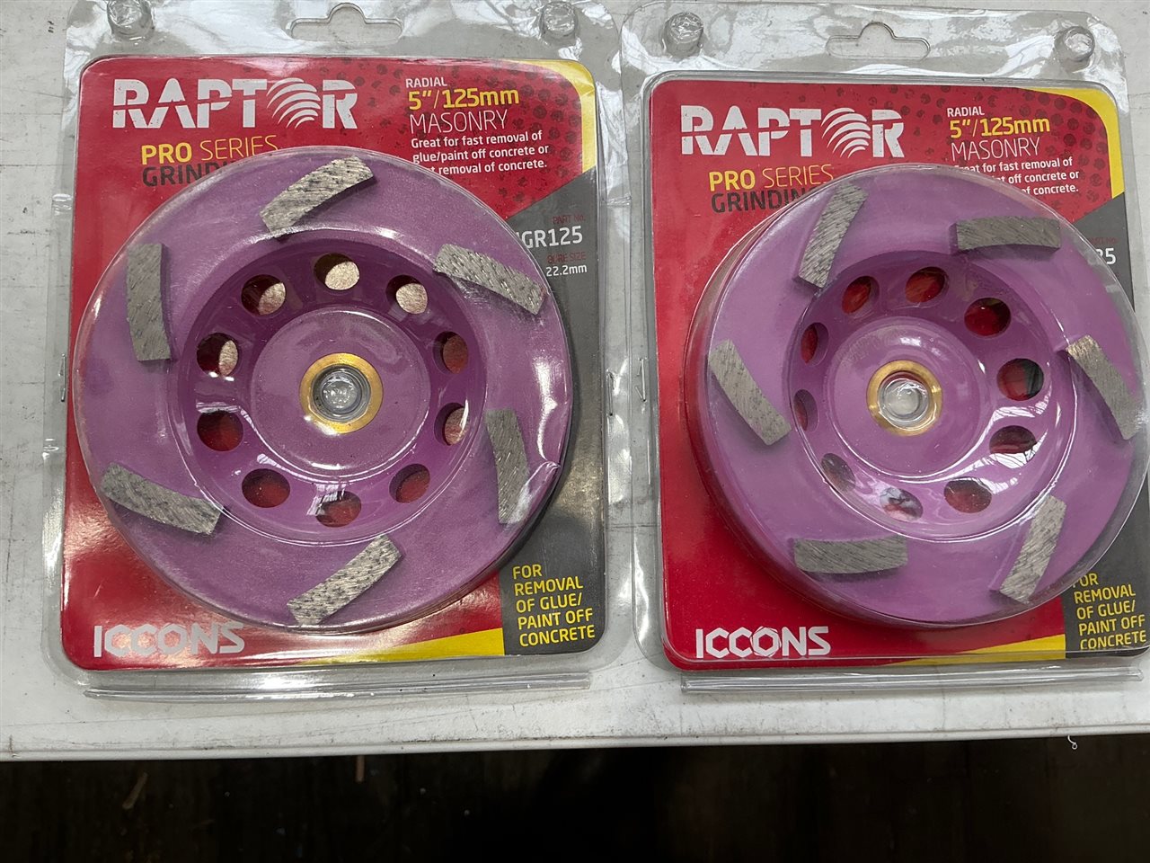 Masonry  Grinding Wheels -Quantity of 2 @125 mm