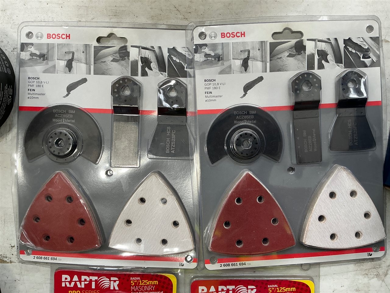 Bosch 2 Sets of Multi Tool Accessory Kits