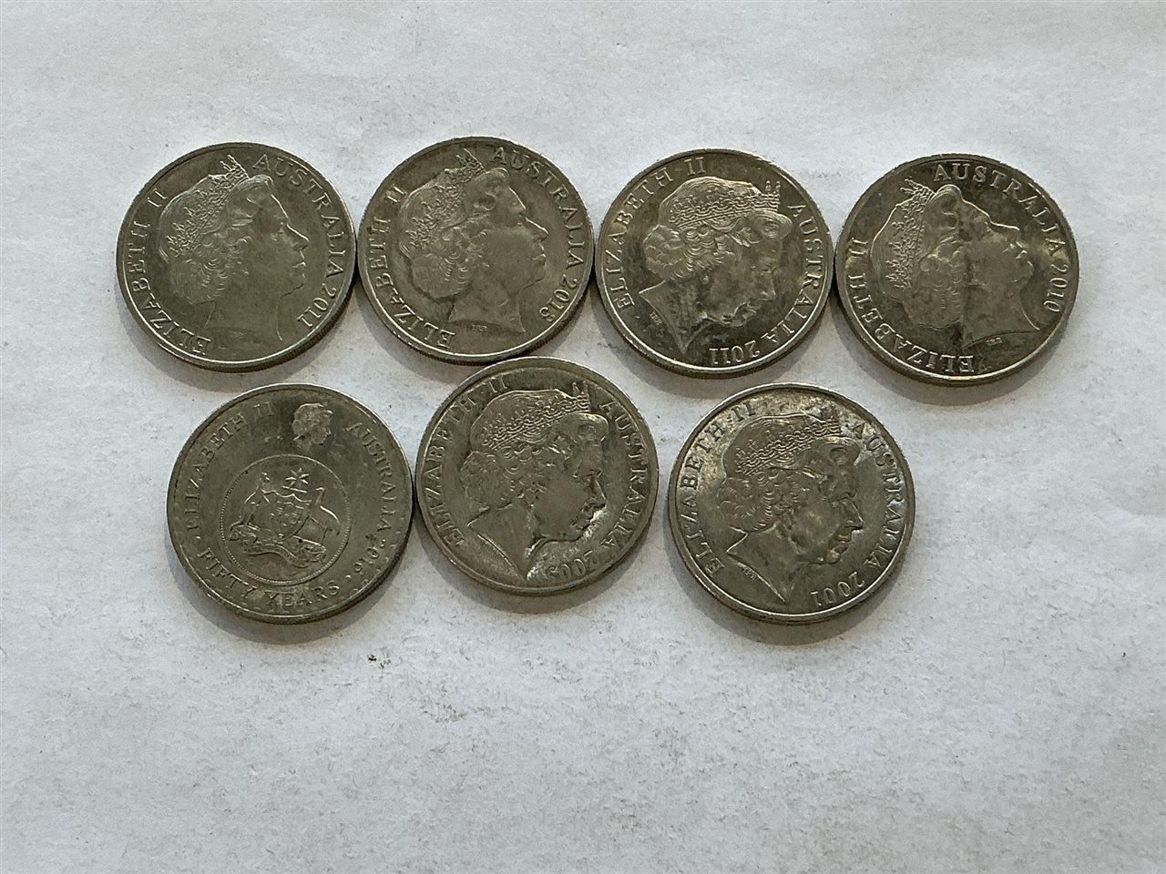 Australian 20 Cent - Quantity of 7
