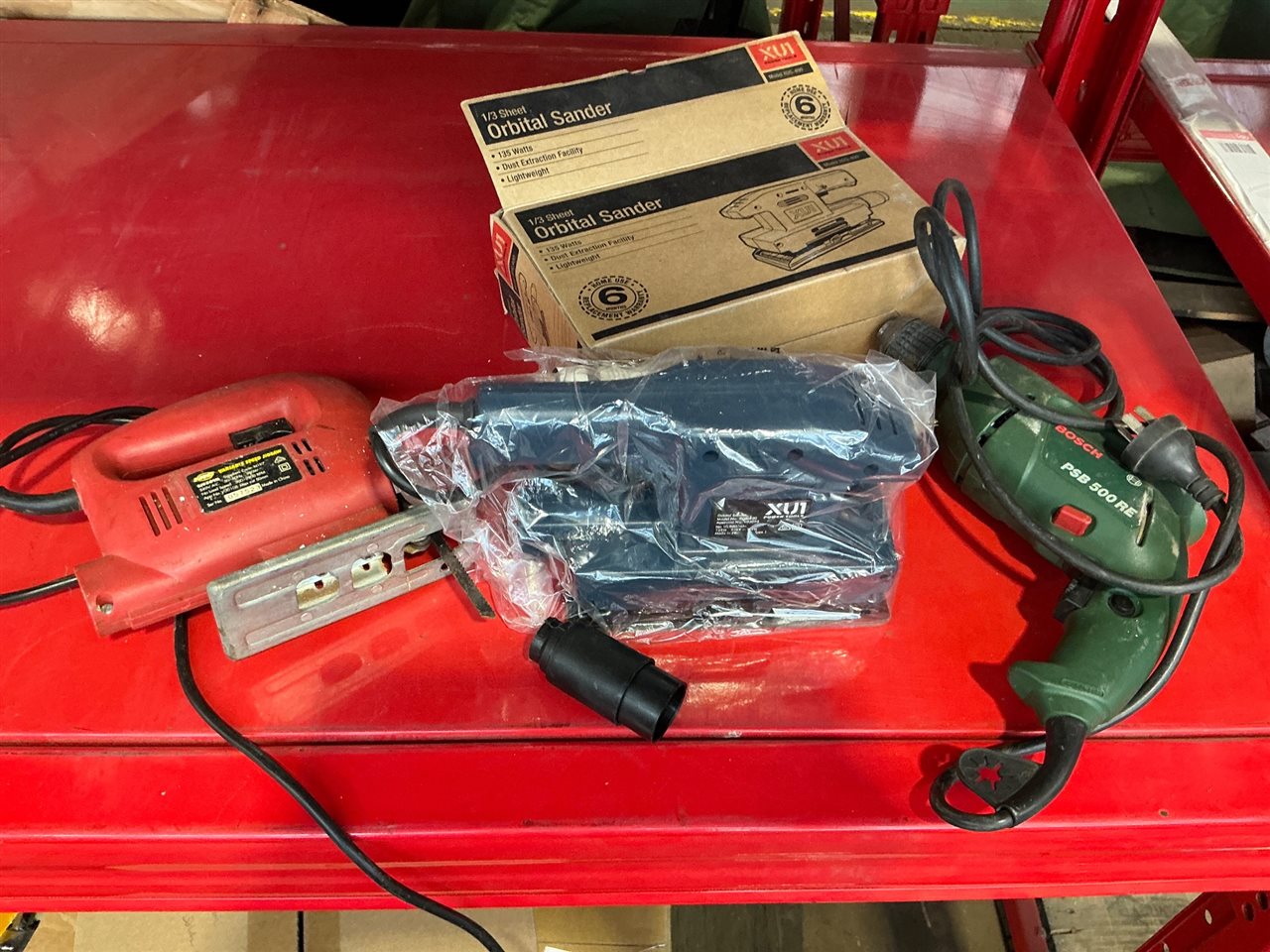Orbital Sheet Sander, ,Bosch Electric Drill and Electric Jigsaw