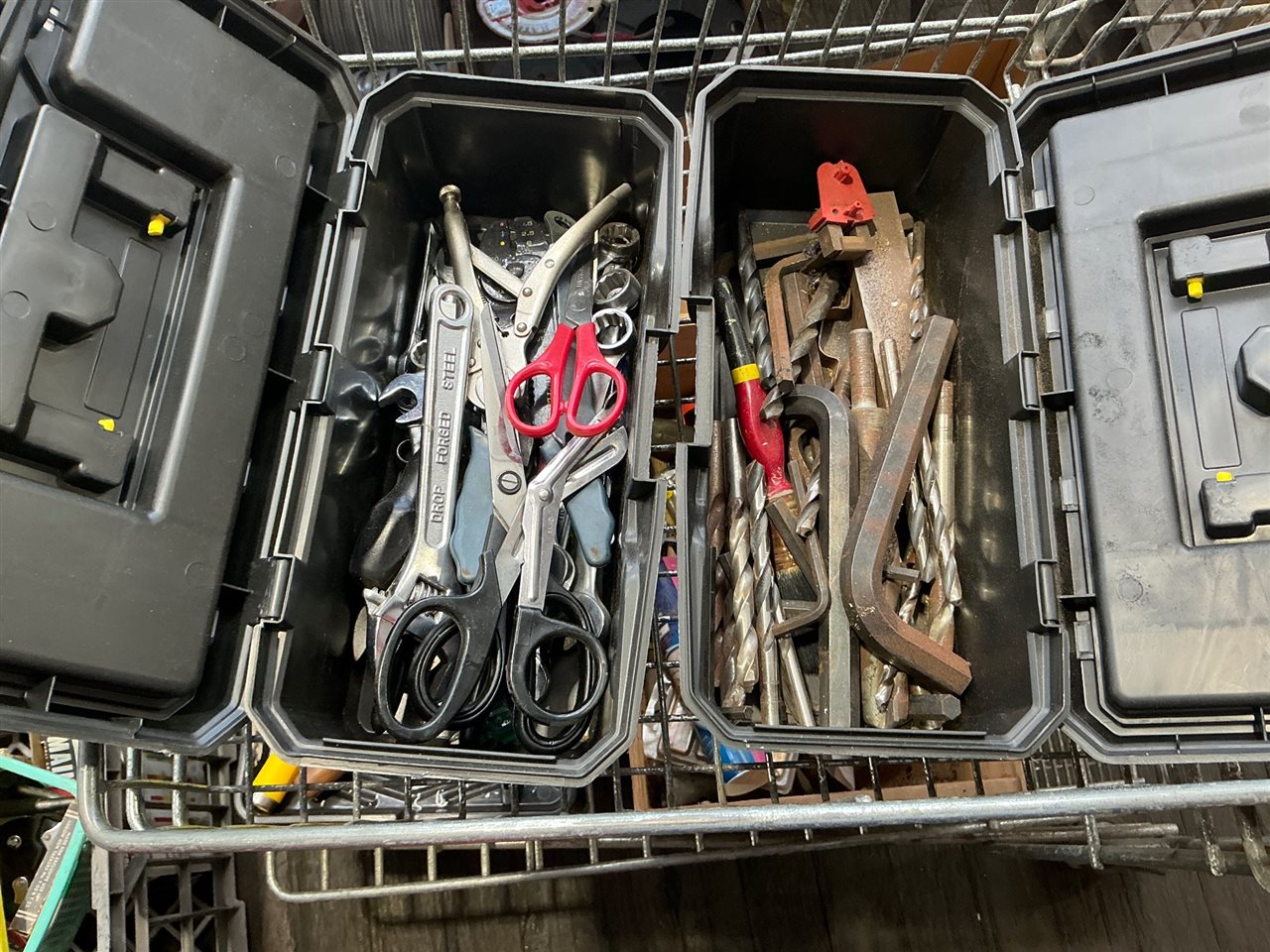 Toolbox of Hand Tools  and Toolbox of Drill Bits
