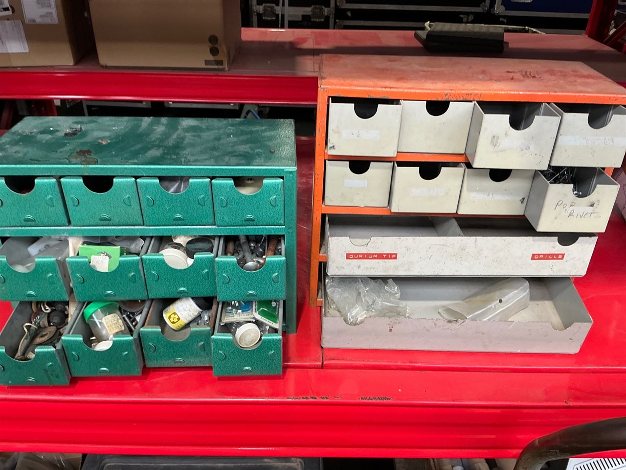 Parts Drawers- Quantity of 2 with Contents