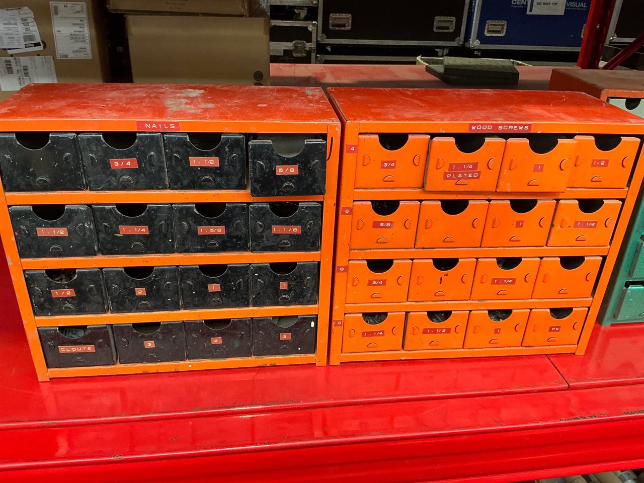 Parts Drawers- Quantity of 2 with Contents