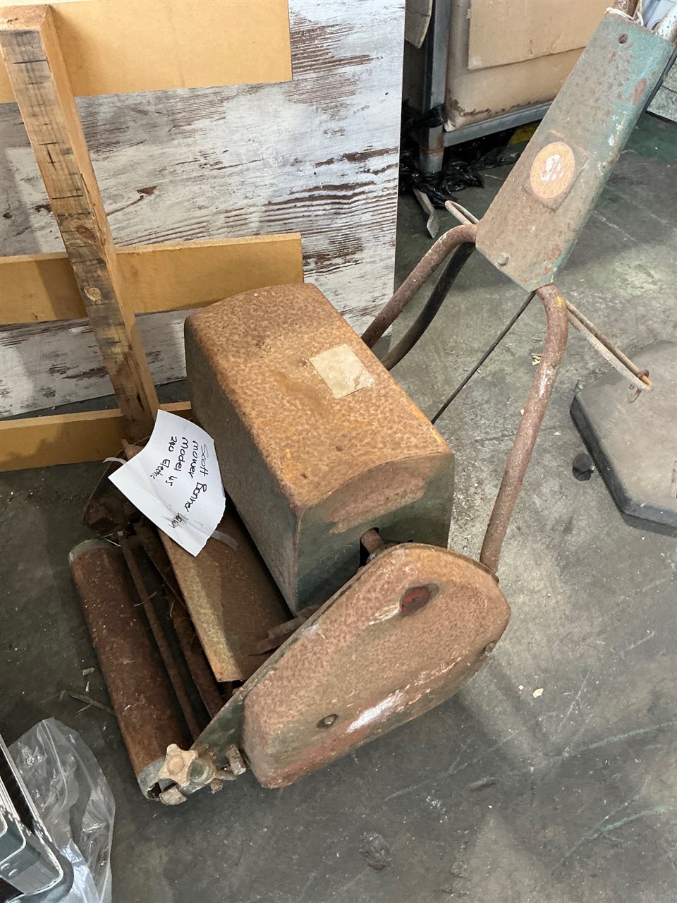 Early Scott Bonnar Electric Lawnmower - Model 45 Condition Unknown - Sold As Us