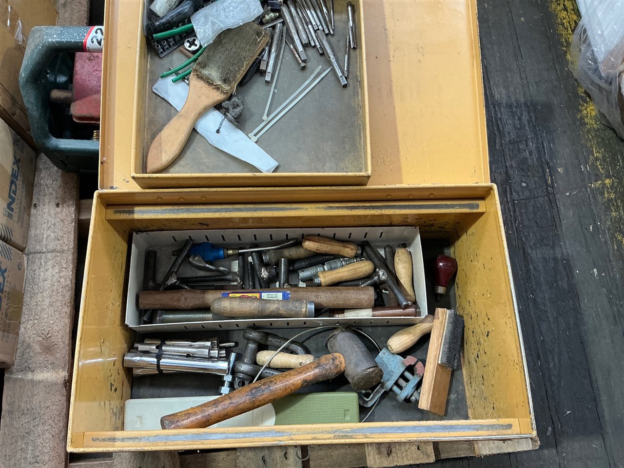 Steel Toolbox with Tools