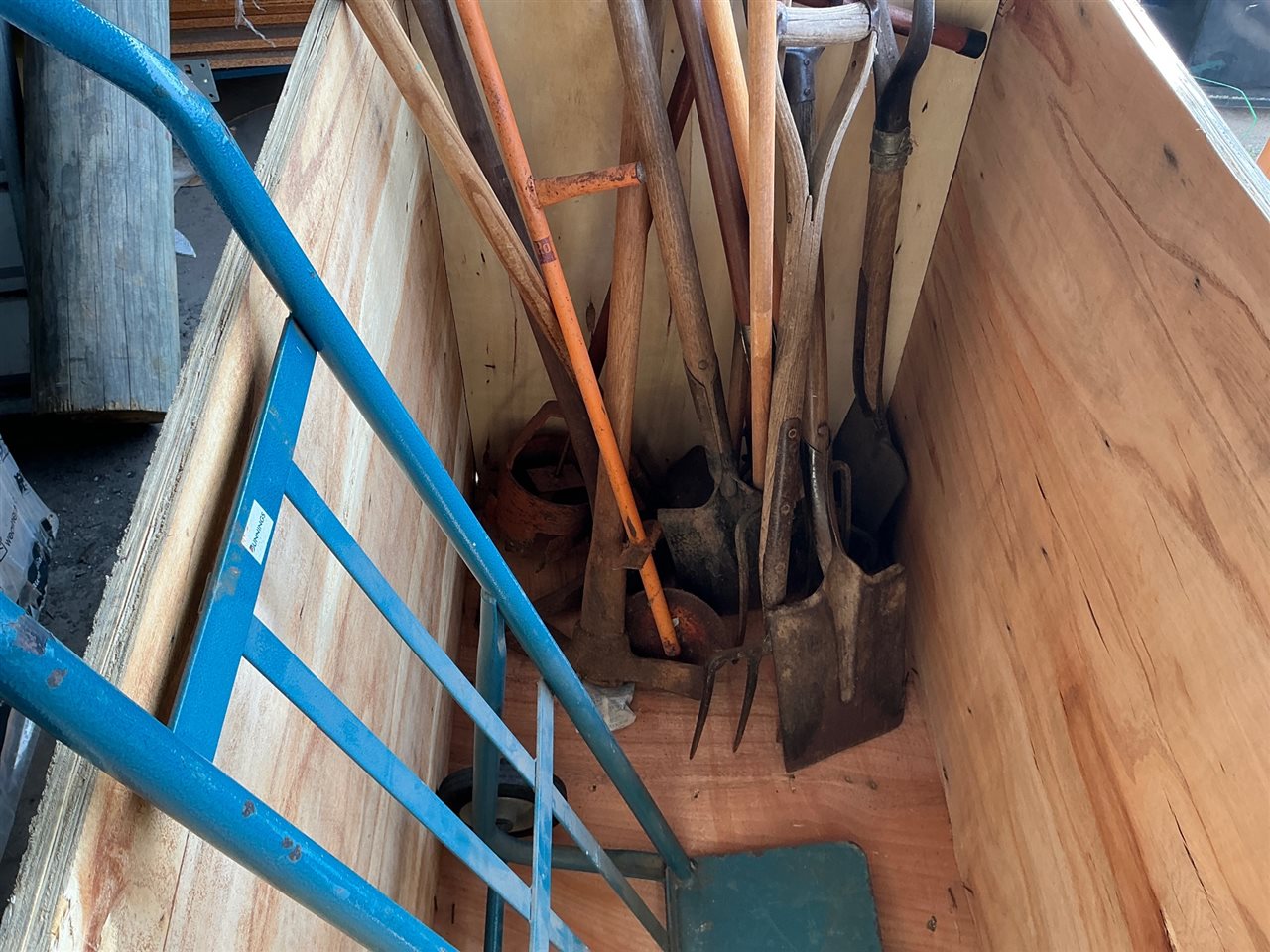Quantity of Garden Tools and Hand Truck