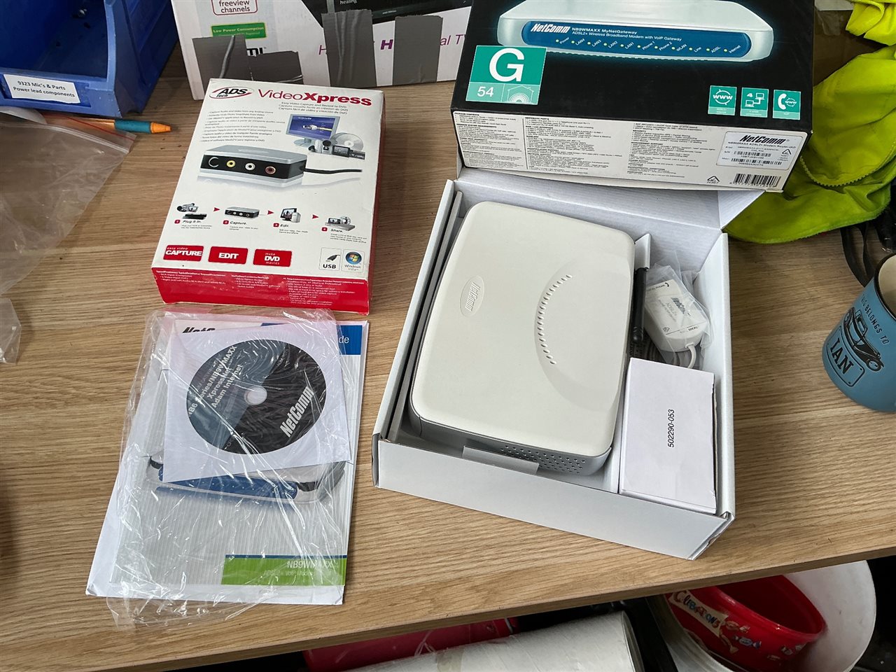 Netcom Modem, Video Express Recorder, and Set Top Box