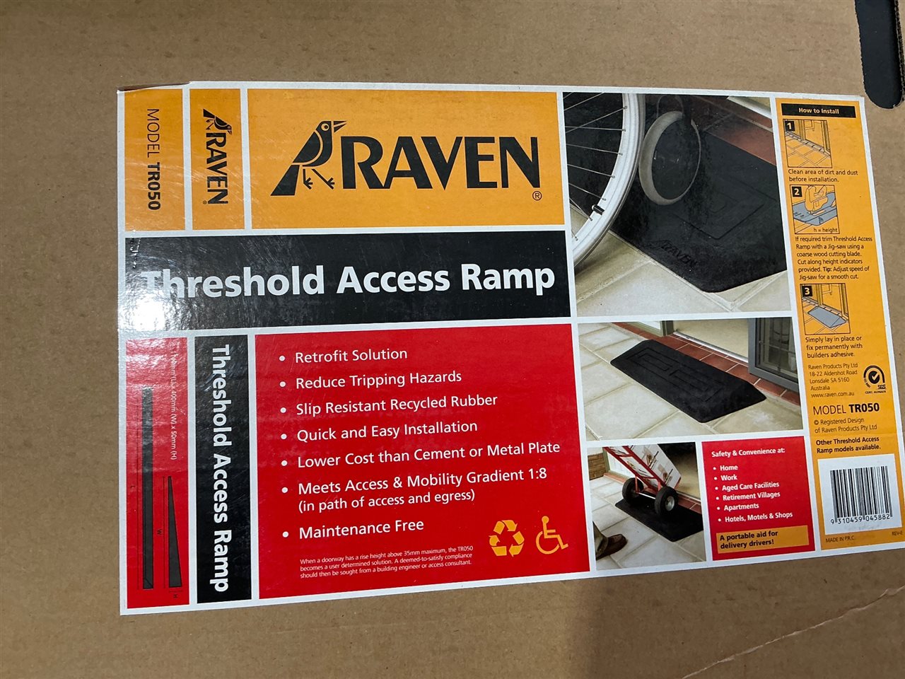Threshold Access Ramp- , Rubber - 1140 x 400 x 50 mm