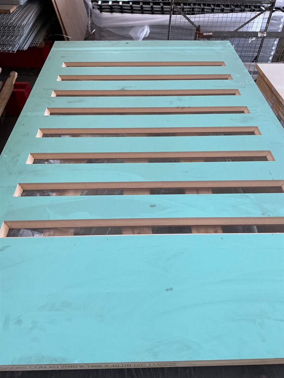 Entrance Door - Dura Cote -Glazed -Clear Laminate -  2040 x 1200 x 40