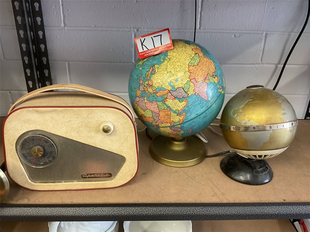 Vintage Radio, Globe And Globe Radio, Not Tested "Sold As Is"