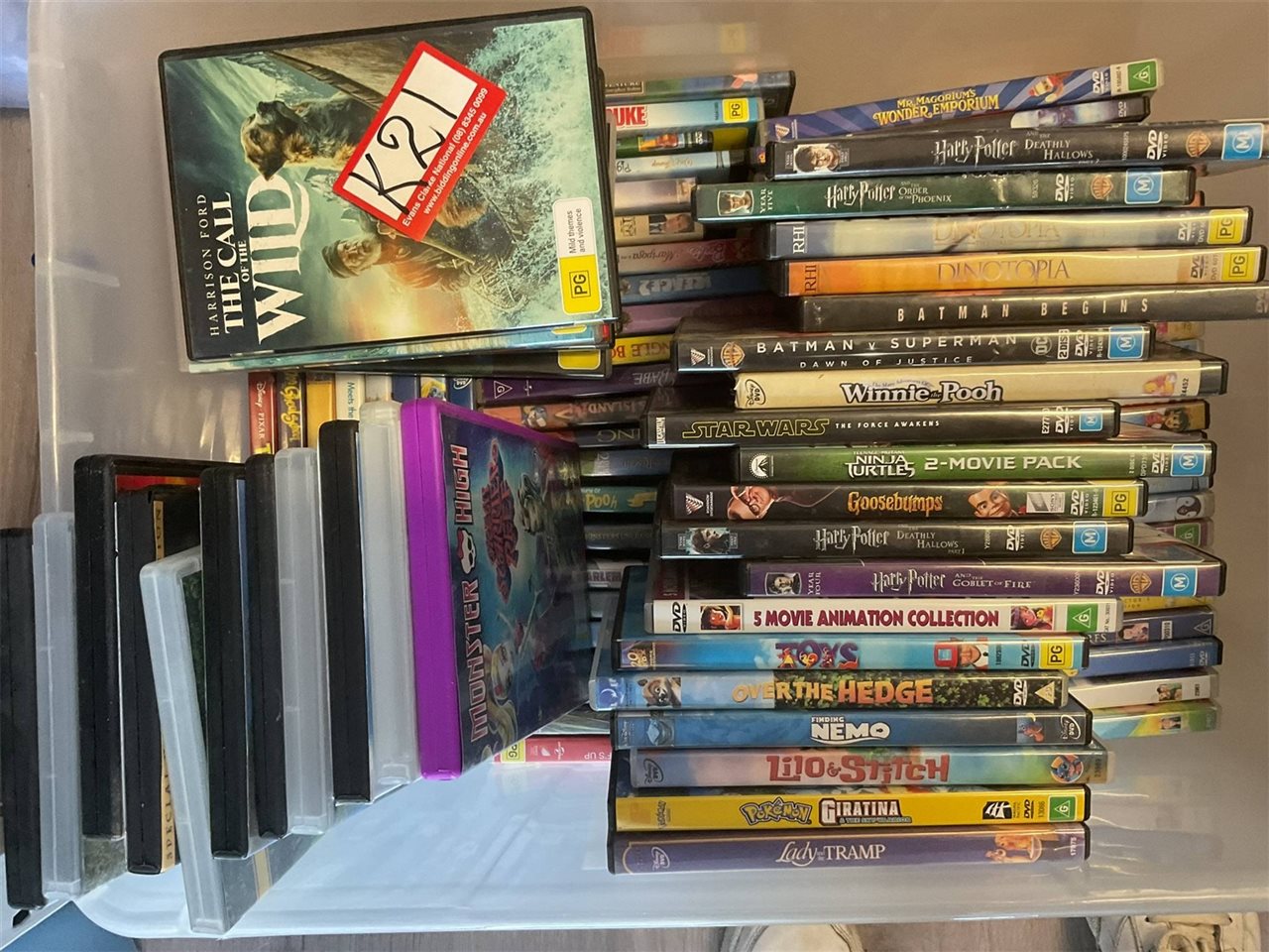 Variety Of Kids DVDs, Babe, Harry Potter, Toy Story, Star Wars Etc