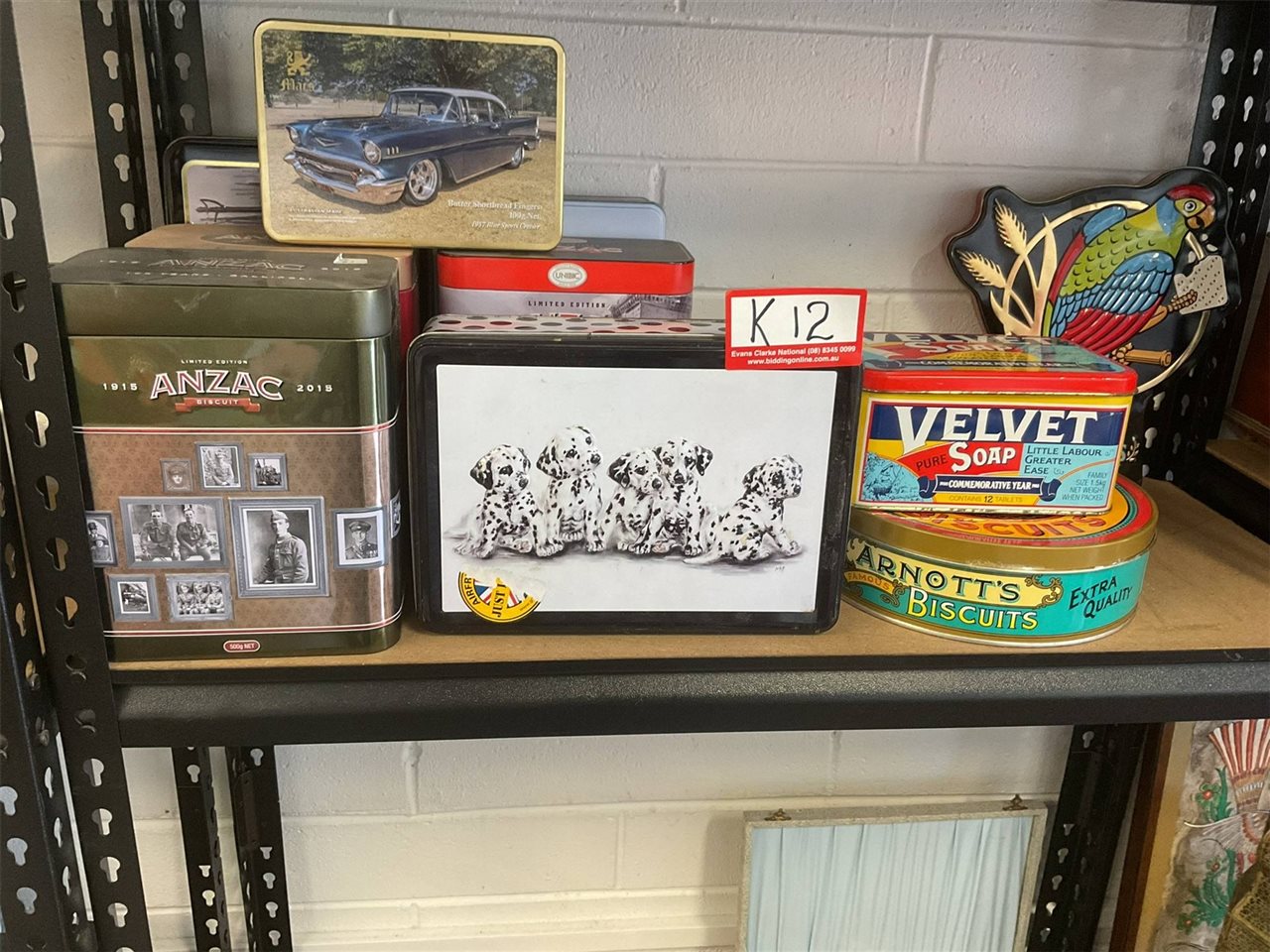 Anzac Biscuit And Velvet Soap Tins