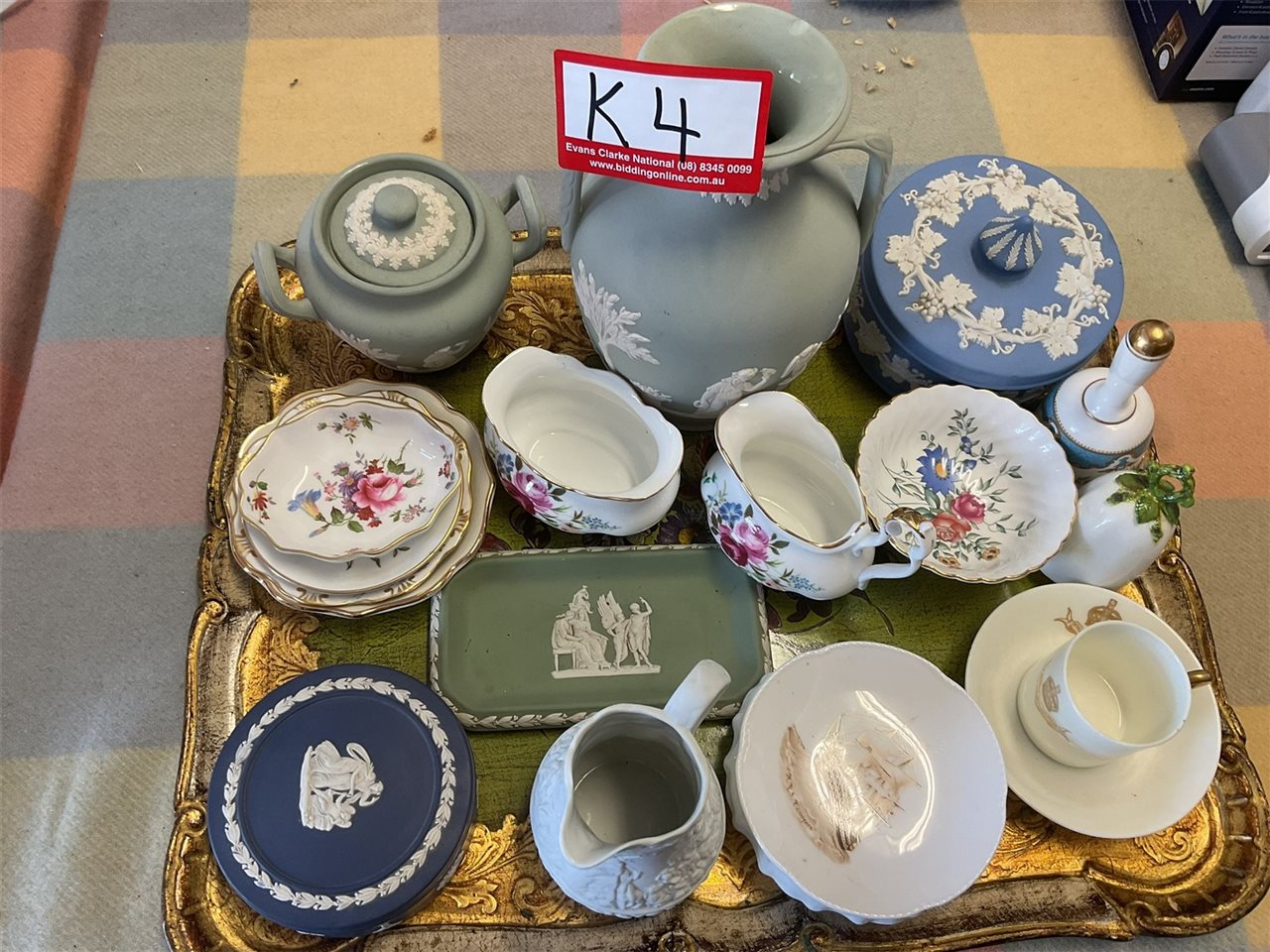Wedgwood Items Plus Royal Crown Derby, Royal Albert And Spode Etc