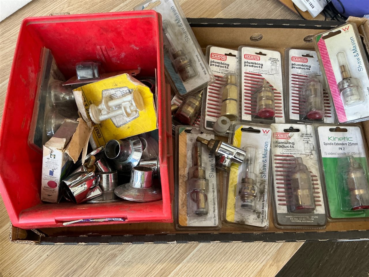 Quantity of Tap Spindles and Fittings