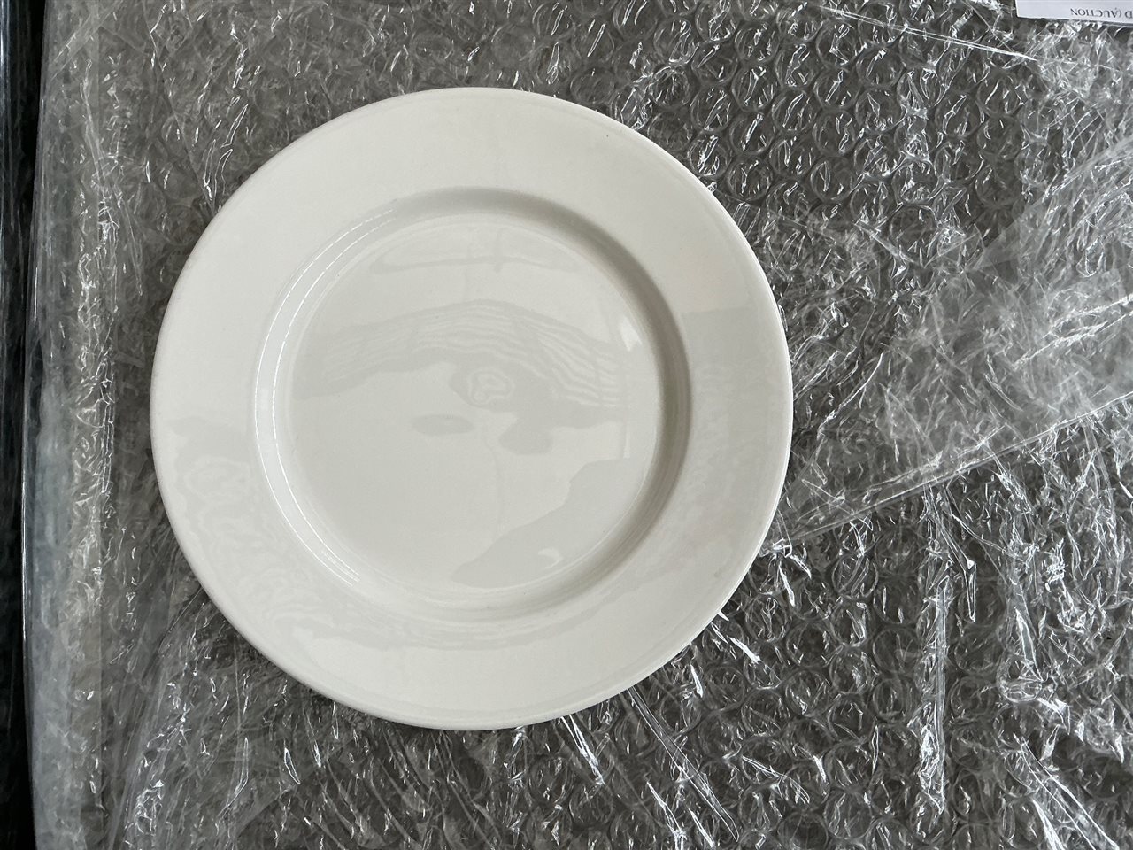 White Dinner Plates, Dudson, Fine China, 285mm In Diameter, Quantity of 20