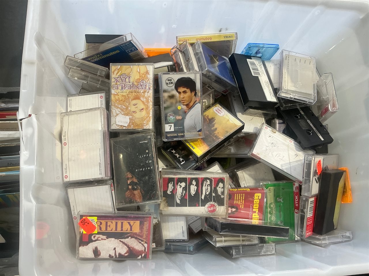 Box of Music Cassettes