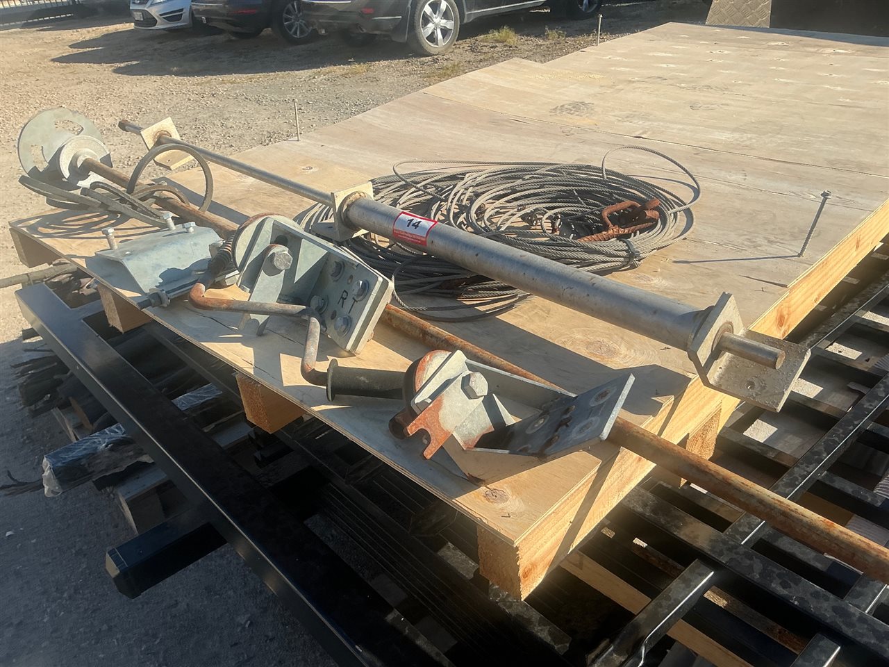 Truck Tipper Trailer Tarp Winding Set (Collect From Greenfields )