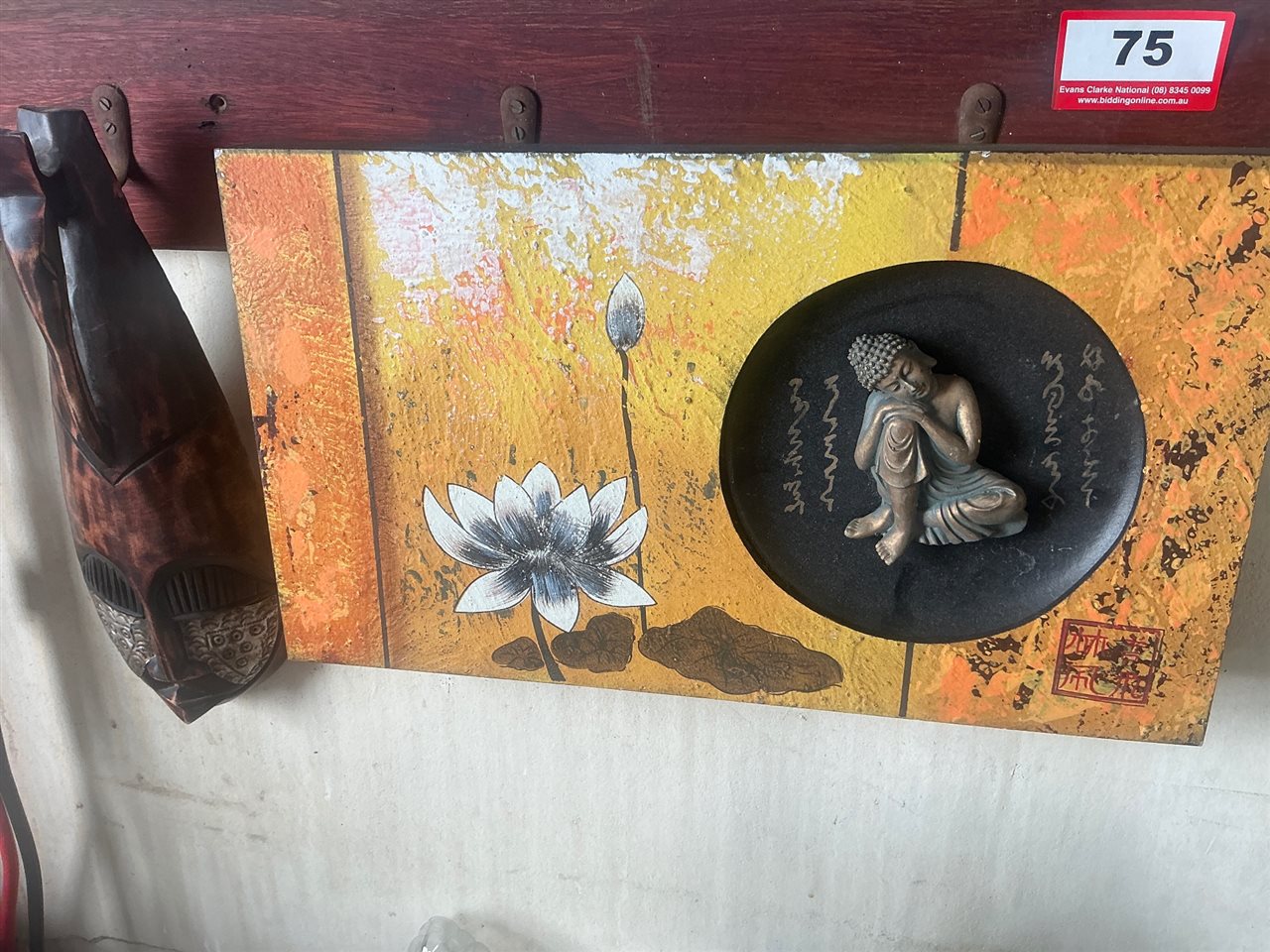 Buddha Picture and Mask (Collect From Greenfields )
