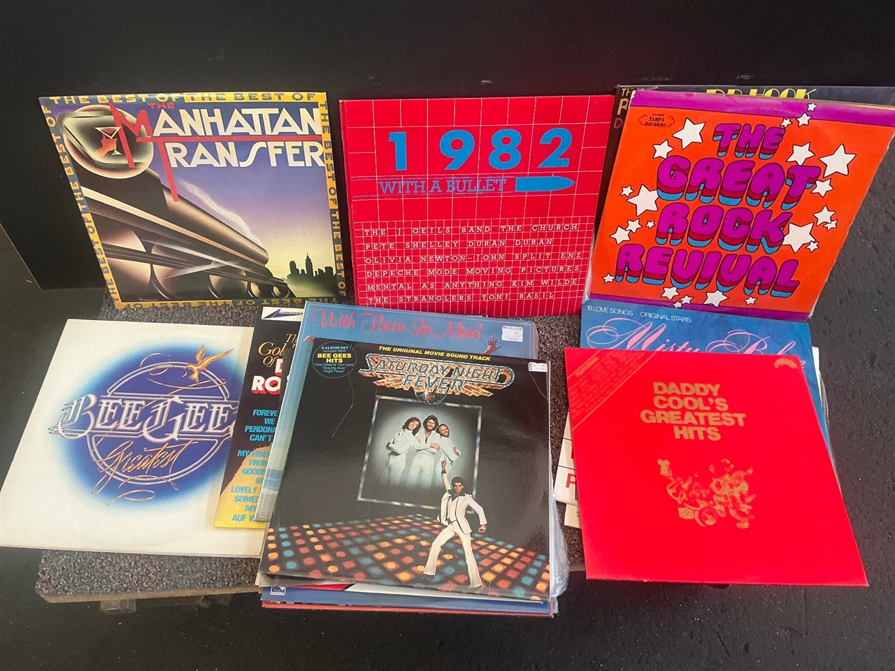 L P Records - Approx 20 -Saturday Night Fever , Bee Gees , Daddy Cool etc