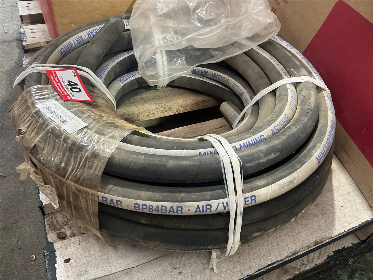 Heavy Duty Industrial Air / Water Hose Minquip Mining AS2554B 21 Bar working Pressure