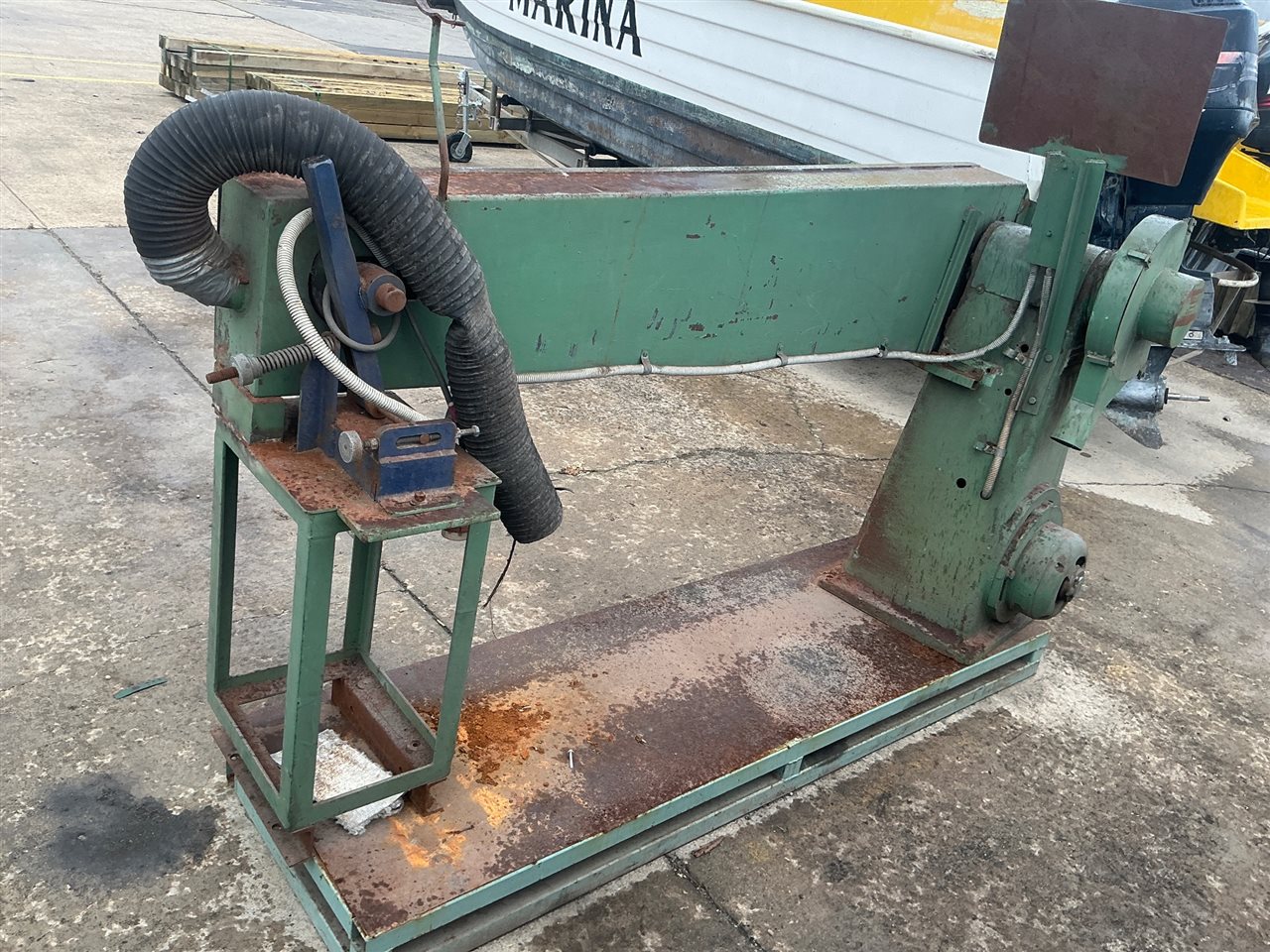 Linisher Sander -2 Metre Long. Belt - 3 Phase 415 Volt