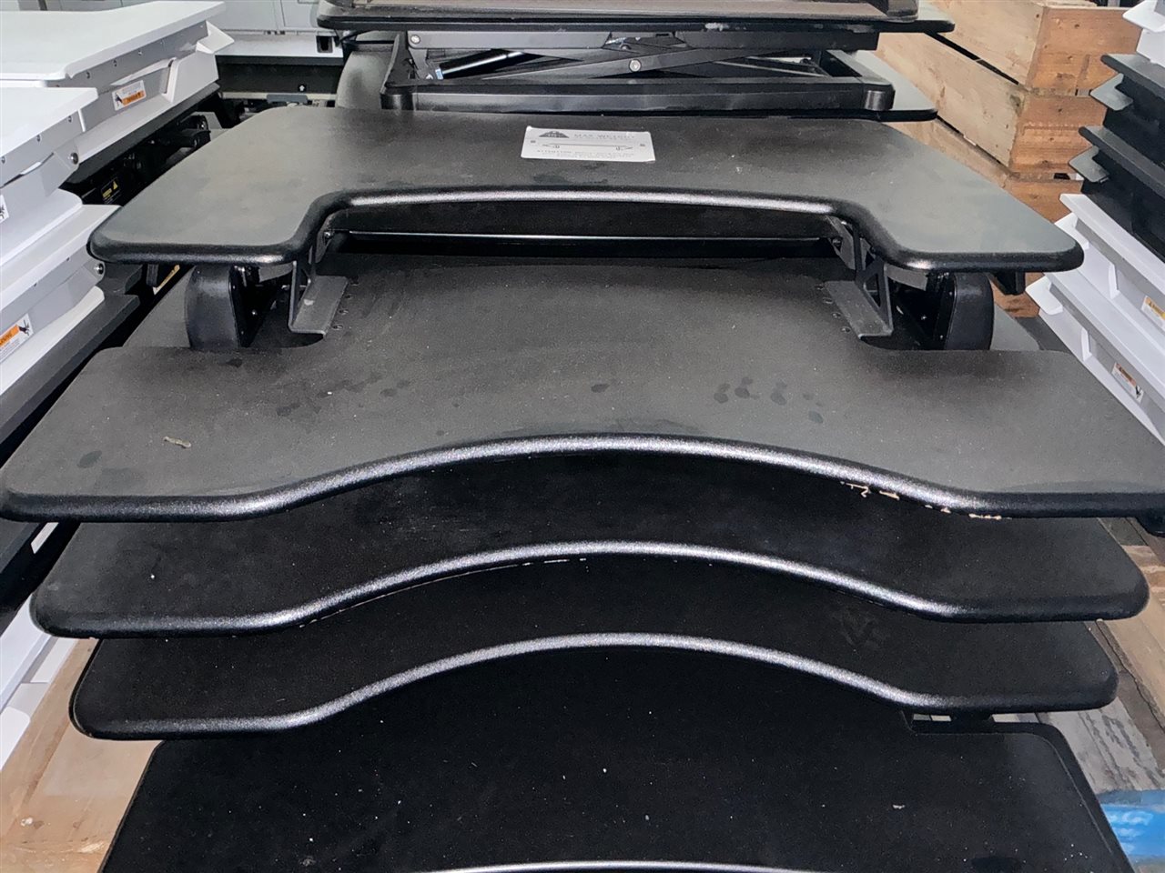 Varidesk Deskalator Sit Stand Desk Black, 890 x 760 x 440 Raised Height, Sold Per Each