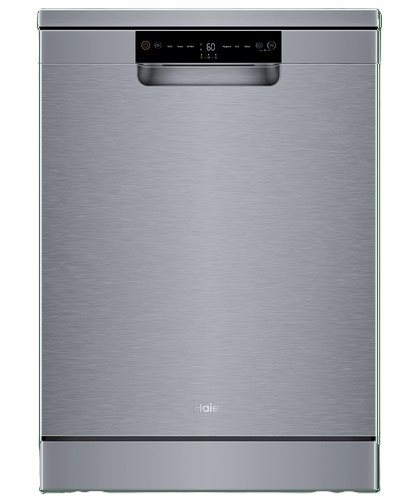Haier 300 Series Freestanding Dishwasher with Hygiene, Satina, Model Number: HDW13F0S1 - RRP $749