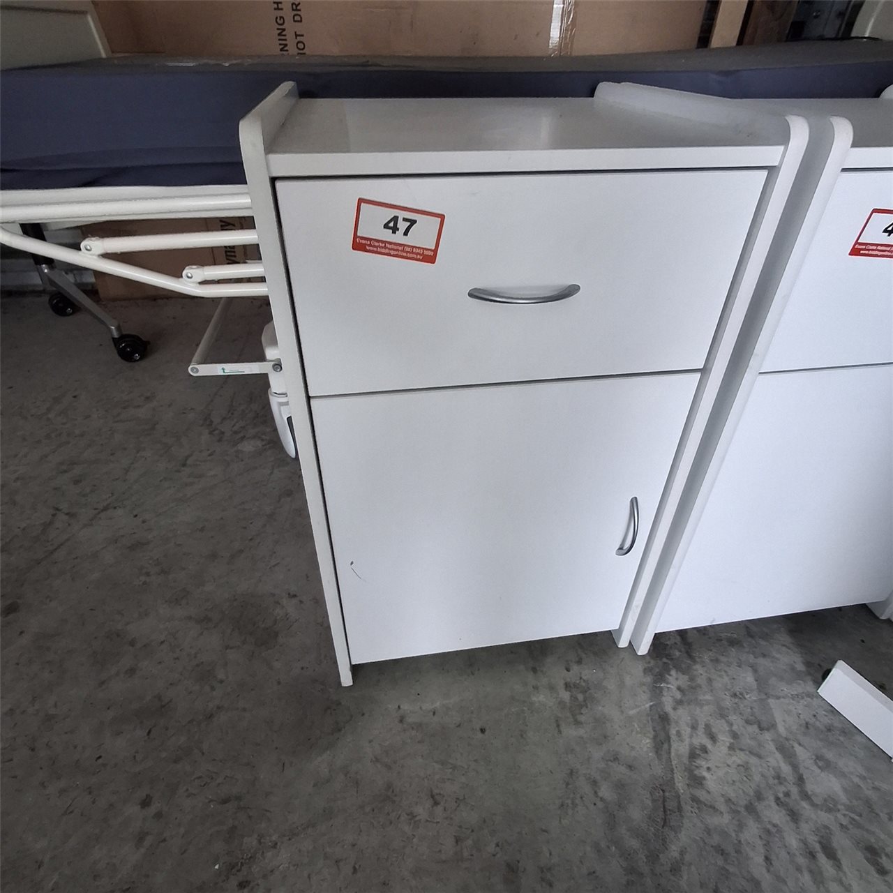 White Melamine File / Storage Pedestal -  -( Collect From Victor Harbor )