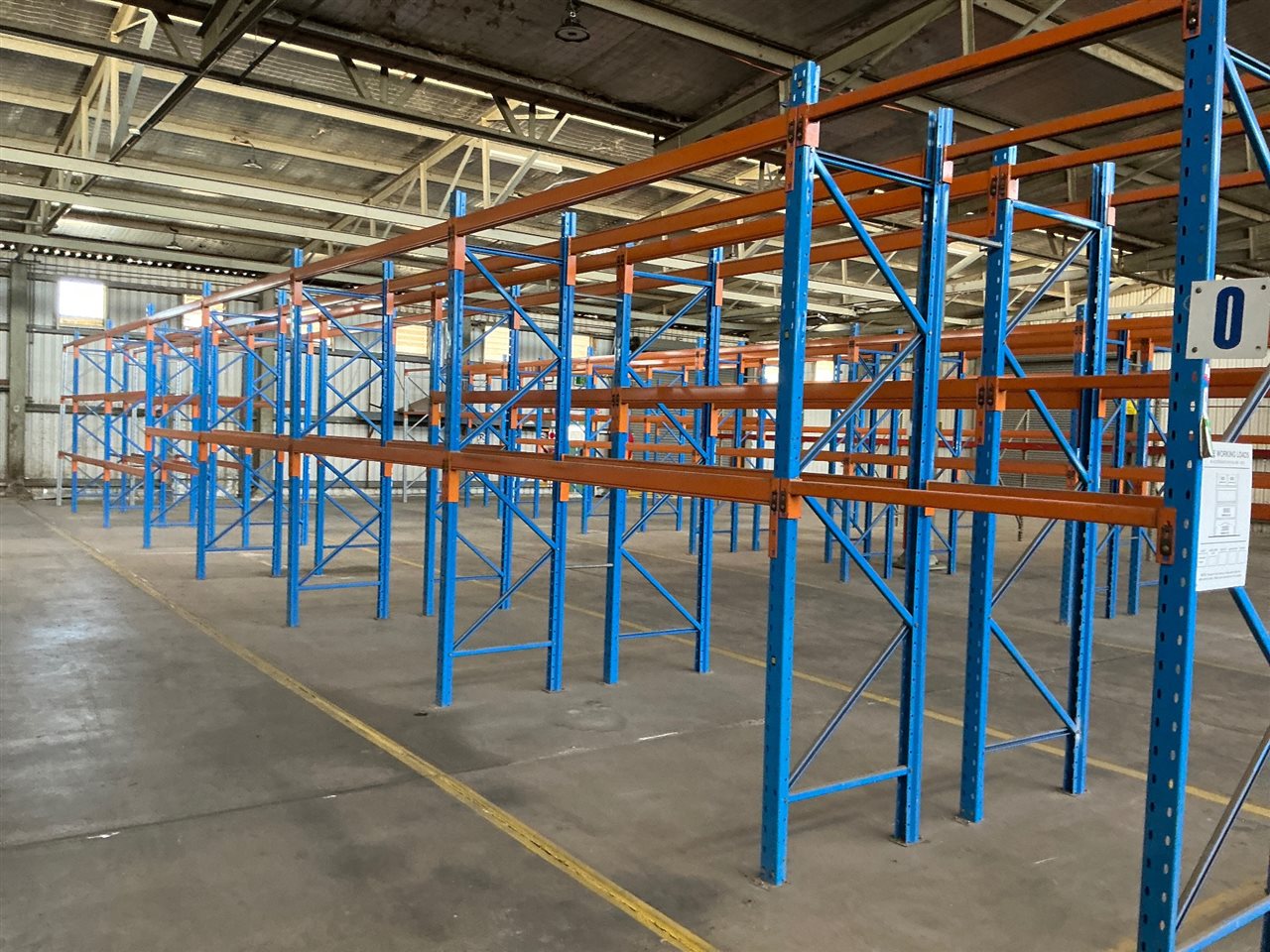 Pallet Racking, Dexion- 6 Bays (4 Full Bays and 2 x 1/2 Bays )- Overall Length  20 M - Approx-  3 Metre High -