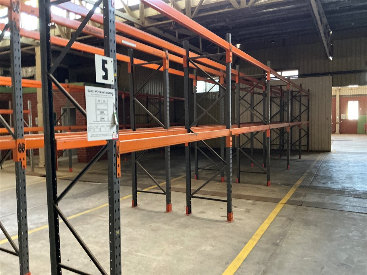 Pallet Racking, Dexion-5 Bays - Overall Length 14.4 Approx  3 Metre H