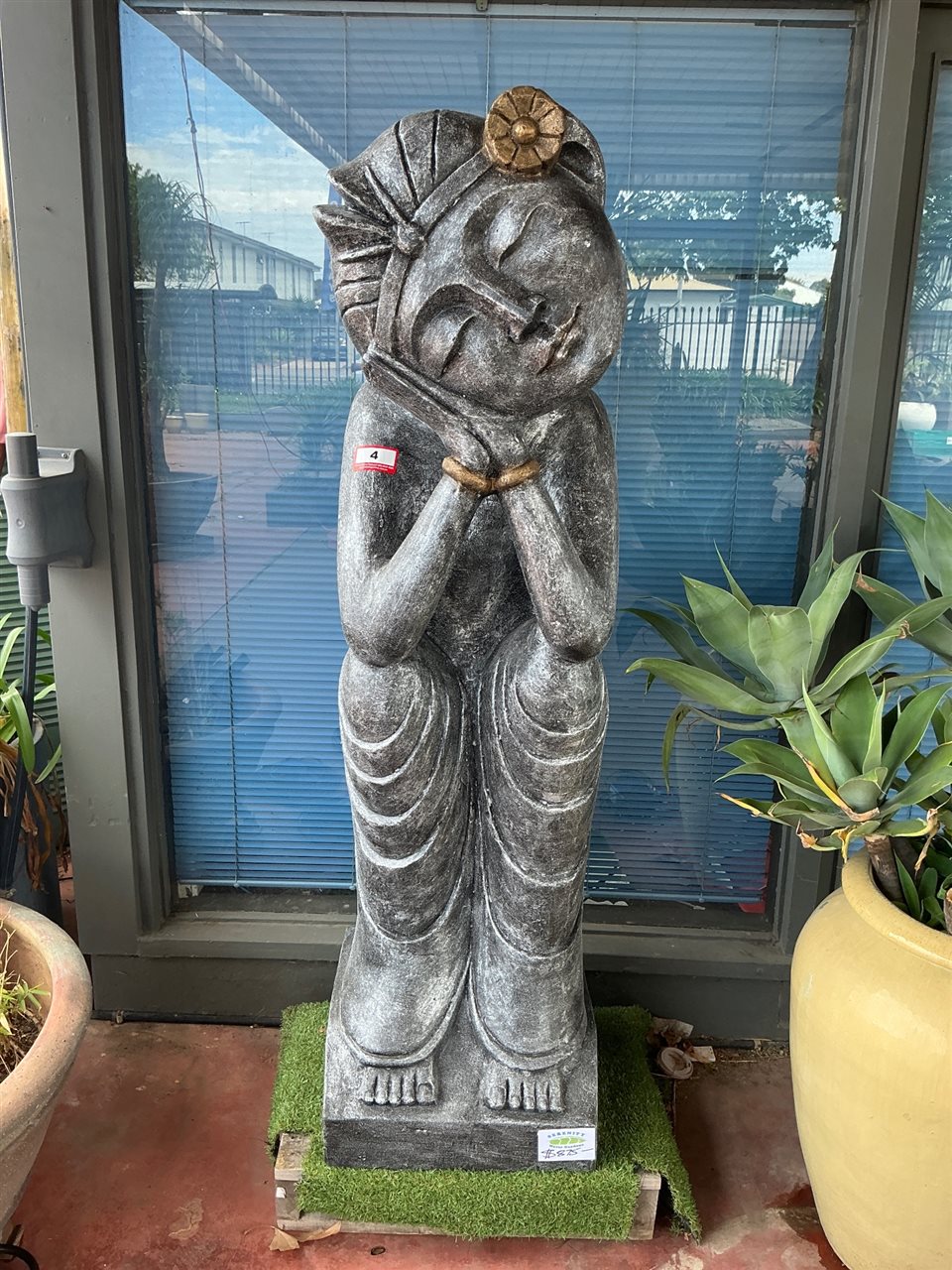 Solid Sleeping Maiden Garden Statue, 500 x 500 x 1750mm
