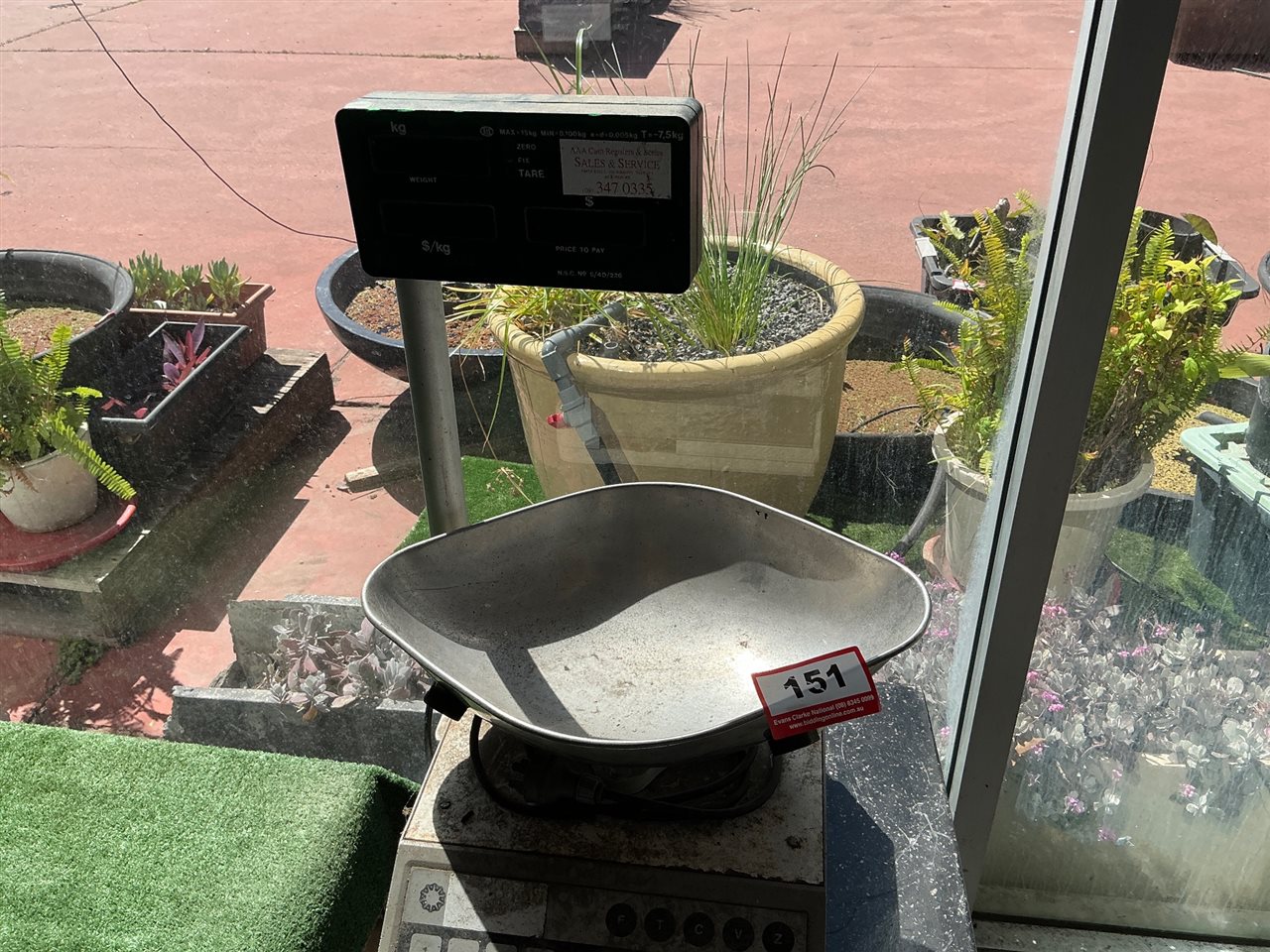 Price Computing Retail Scale, Max 15kg, with Stainless Bowl