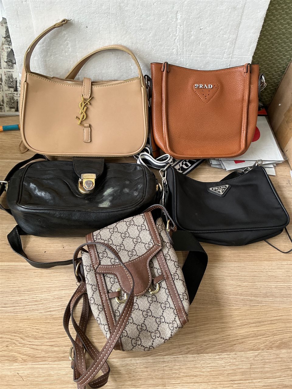 Handbags - Quantity of 5 - Used - Sold As Is