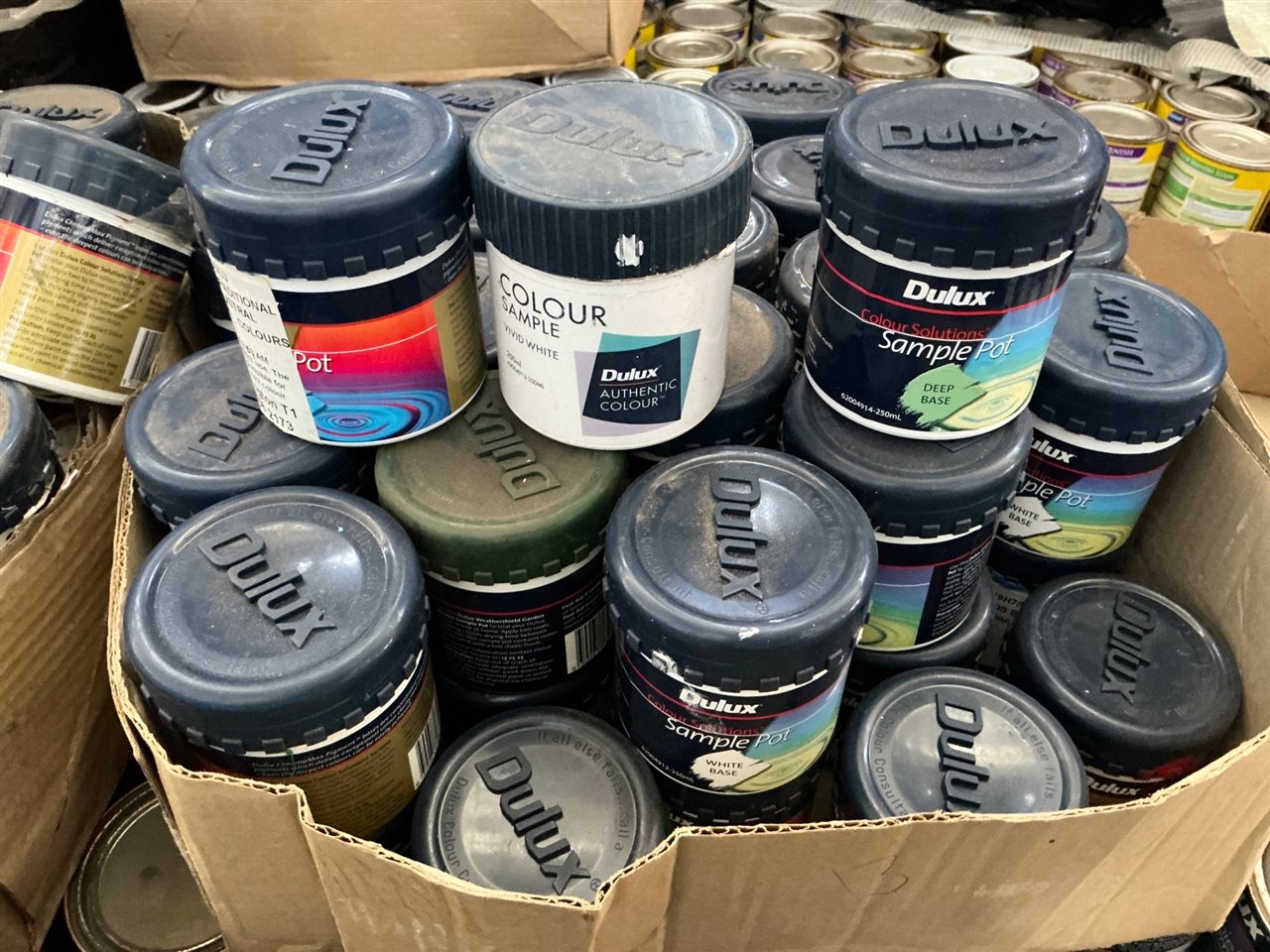 Quantity of. Mixed Sample Pots Paint