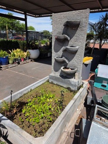 Pot Wall and Base with Plants