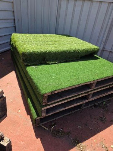 Grass Covered Display Pallets