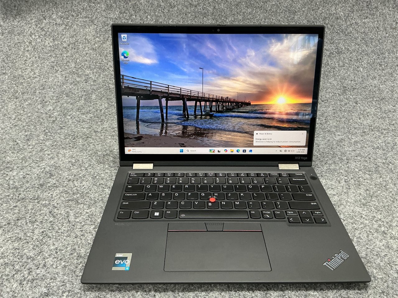 LENOVO 21AW0026AU ThinkPad X13 Yoga Gen 3 - Intel Core i5-1235U, 16 GB RAM, 512GB NVMe SSD with Adapter