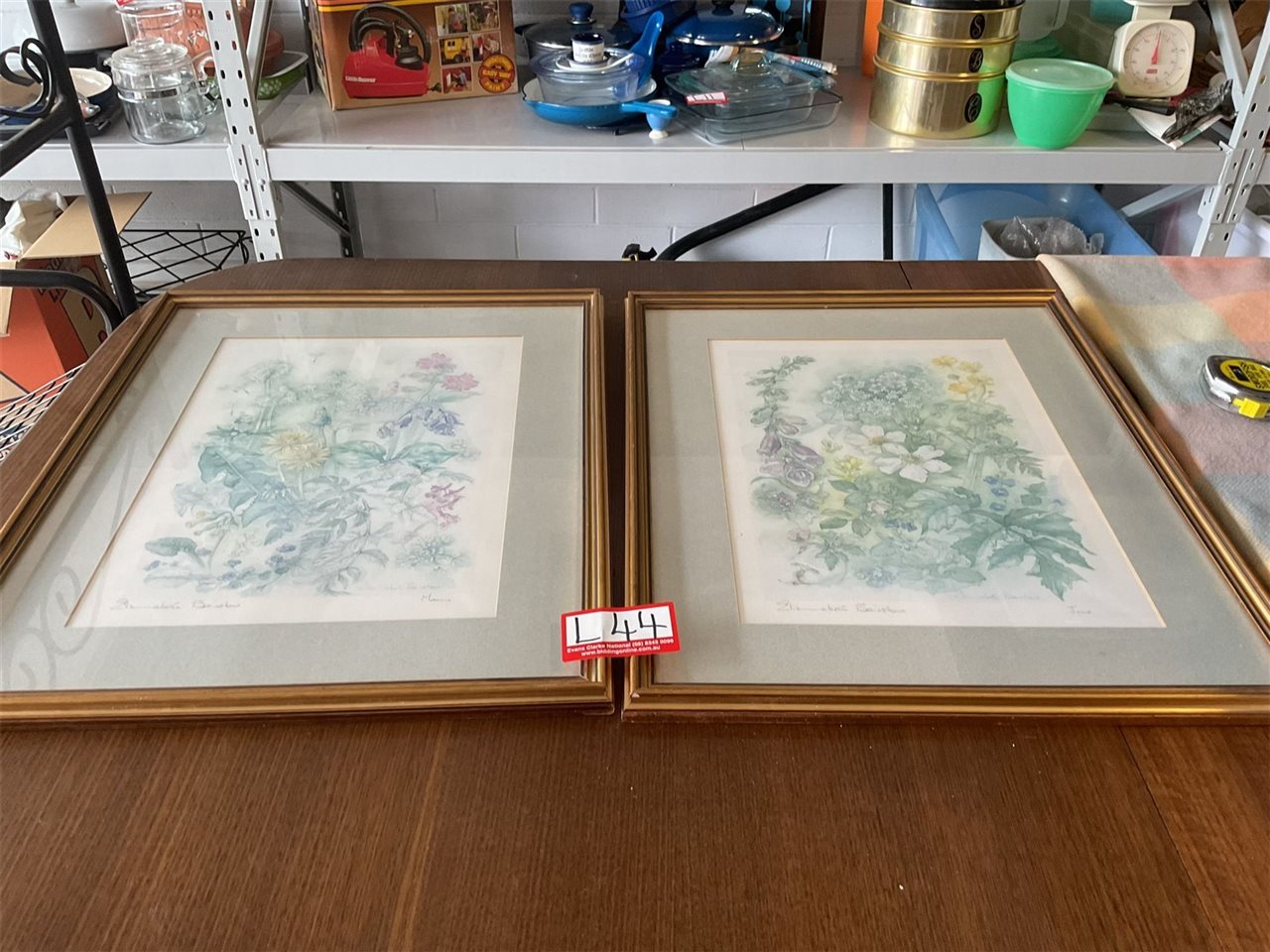 Pair Of Watercolour Floral Prints