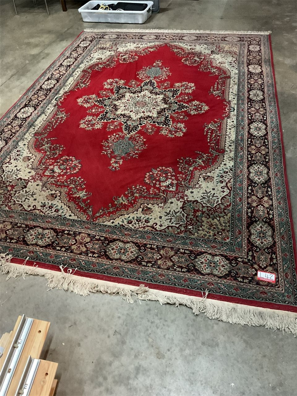 Red, Navy And Beige Carpet, Super Istanbul, 200 Cm Wide X 300 Cm Long, Acrylic