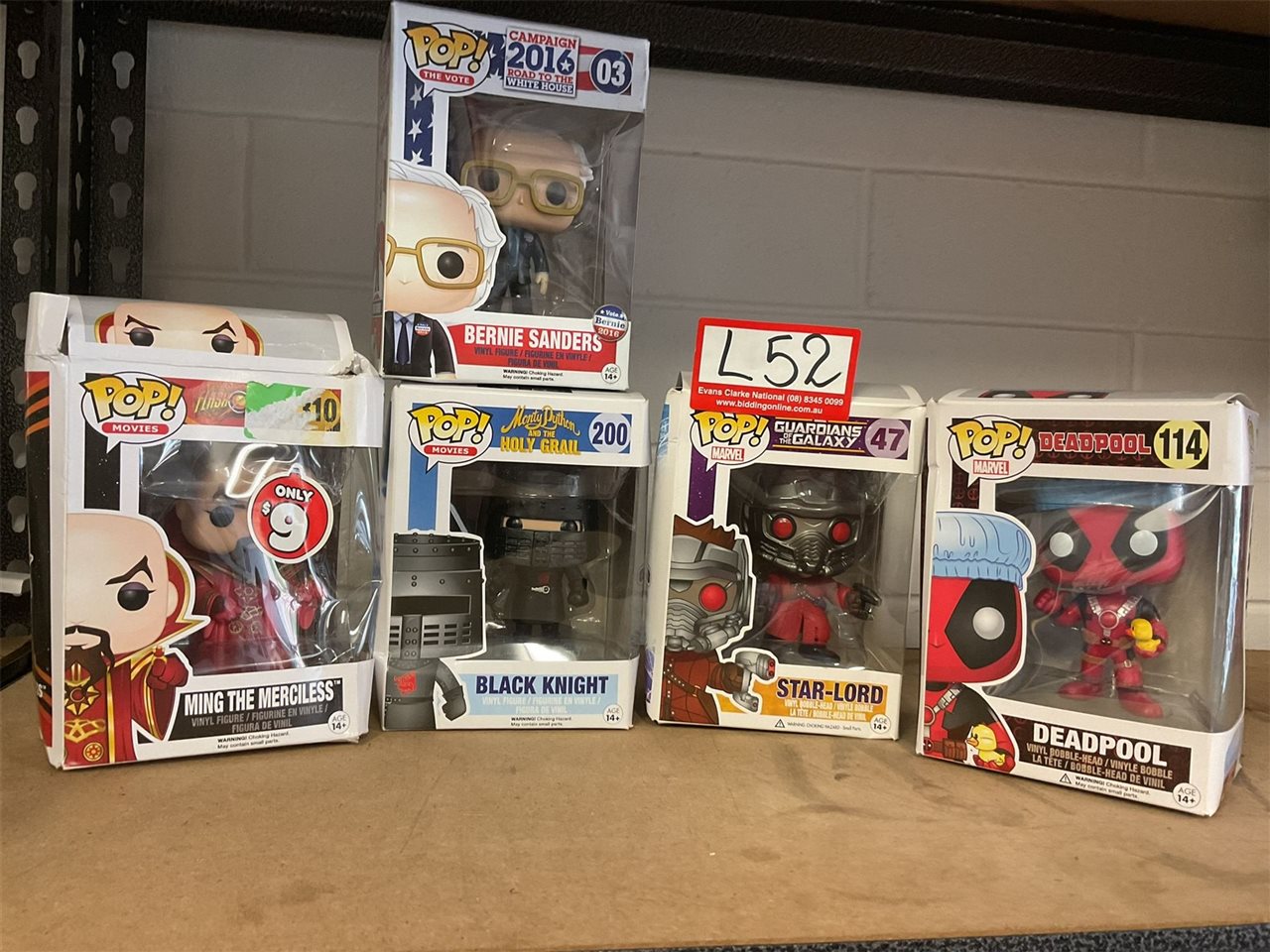 5 Pop & Marvel Characters, Ming, Black Knight, Star Lord, Bernie Sanders And Deadpool